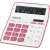Calculator de birou Genie, 10 cifre, Alb/Roz (12264) 72639800