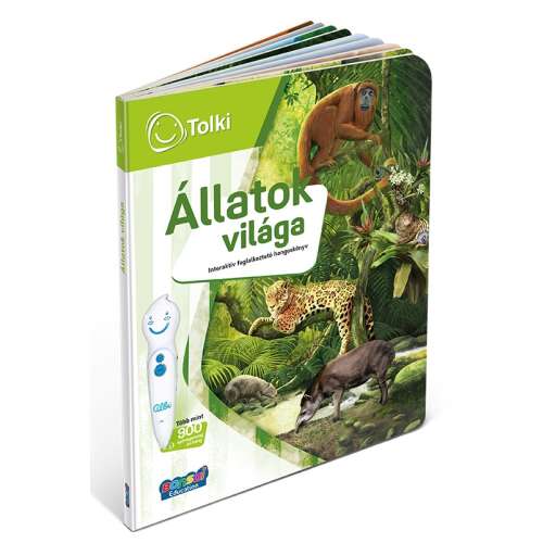 Tolki interactive sound book Animals World, educational book for kids, learn about animals, animal sounds, interactive pen