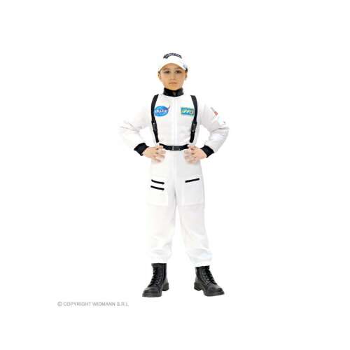 Fehér űrhajós jelmez fiúknak, 140-es méret, Widmann márka