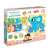 Cutie puzzle CzuCzu Animals cu 34 de piese, cu animale colorate și dimensiunile puzzle-ului