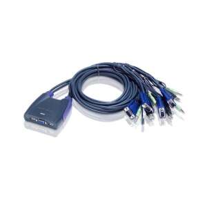 Aten CS64US 4-portový USB KVM prepínač s káblami - KVM prepínače