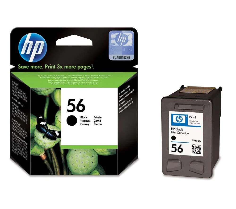 HP C6656A Eredeti Tintapatron Fekete