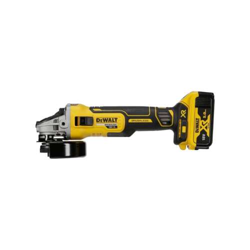 DeWalt DCG405P3 18V XR akkus sarokcsiszoló, oldalnézet