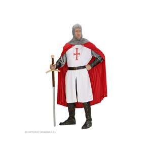 Adult Crusader Knight Costume, Medieval Knight Costume, White and Red Knight Costume, Men's Costume, L Size - Costumes for adult