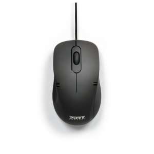 Port Designs 900400-PRO mysz USB przewodowy, czarny, 1000 DPI, 3 przyciski - Port Designs