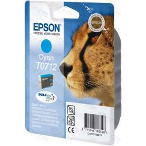 Epson T0712 Cyan Ink Cartridge, 5.5ml, for Epson Stylus and Office Printers - Office technology