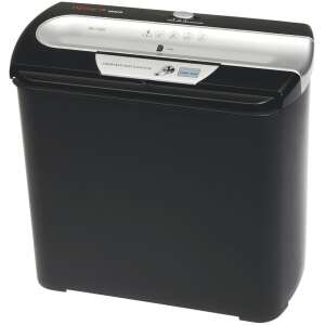 Genie 255 CD DIN P-1 Papier- und Kreditkarten-Schredder, schwarz und grau - Aktenvernichter