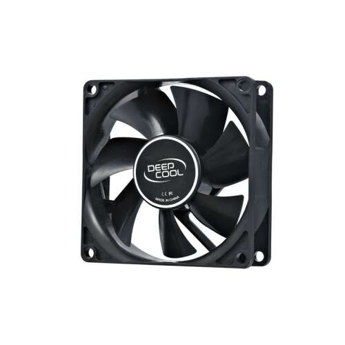 Ventilátor DeepCool XFan 80mm, čierny, predný pohľad