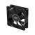 Ventilator PC DeepCool XFan 80mm, negru, vedere laterală