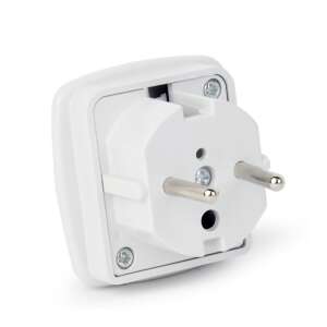 Gembird UK nach EU 220V Reiseadapter, weiß, Steckeradapter - Netzwerkadapter