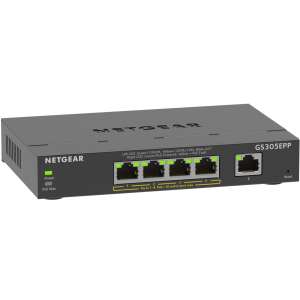 Netgear GS305EPP 5-portni visokoučinkoviti PoE+ Gigabit Ethernet Plus prekidač GS305EPP-100PES 69672360 - Switch