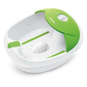 Sencor SFM3720GR foot massager, green and white, angled view - Sencor