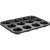 Lamart muffin baking pan, 12 cups, non-stick, black