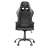 Vedere din spate a scaunului gaming Trust Gaming GXT 708 Resto Gamer, negru și alb, design ergonomic, spătar reglabil, șezut confortabil