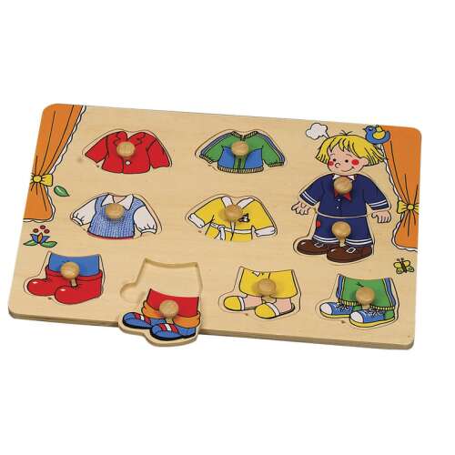 Drevené puzzle pre chlapca