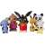 Bing și prietenii set cadou cu 6 figurine, cu Bing, Sula, Pando, Amma, Flop și Charlie