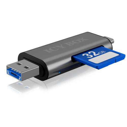 RaidSonic IcyBox IB-CR200-C USB 3.0 kártyaolvasó SD és microSD kártyákhoz