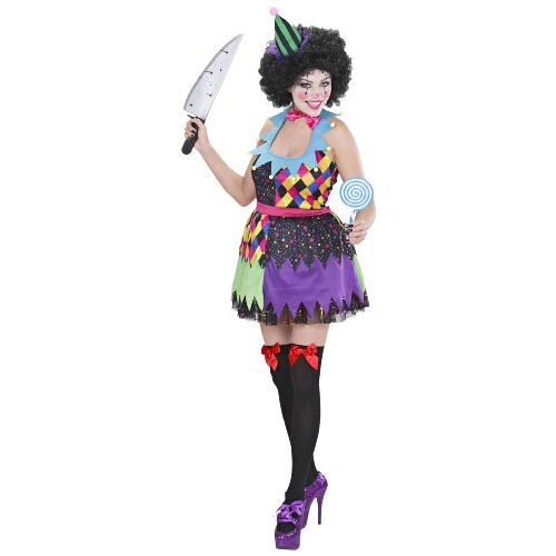 Női horror bohóc jelmez, ijesztő bohóc ruha, halloweeni jelmez, bohóc ruha, parti ruha, jelmez, felnőtt jelmez - Öltözködés kiegészítő
