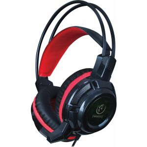 Rebeltec Baldur Gaming Headset with 40mm drivers, black and red - Gaming