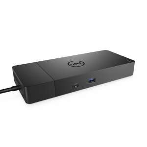 Stacja dokująca Dell WD19S USB-C, czarna, widok pod kątem - Stacja dokująca
