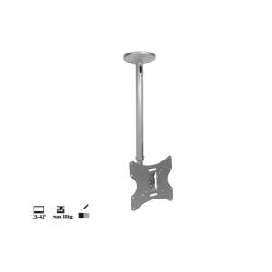 Maclean MC-504S uchwyt sufitowy do telewizora LCD lub monitora 23-42 cali, srebrny, zdjęcie produktu - Podstawa pod telewizor i uchwyt ścienny