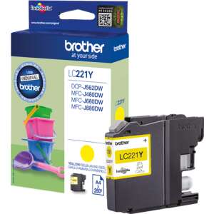Brother LC-221Y cartușe cu cerneală 1 buc. Original Galben (LC221Y) 69696804 - Consumabile pentru imprimantă