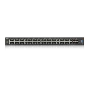 Zyxel XGS2210-52-EU0101F 48-portový Gigabit Ethernet switch so 4 portami 10 Gigabit SFP+, pohľad spredu - Prepínače