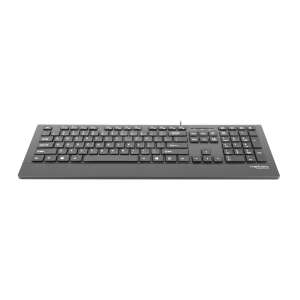 NATEC BARRACUDA USB wired keyboard, black, front view - Natec Keyboard