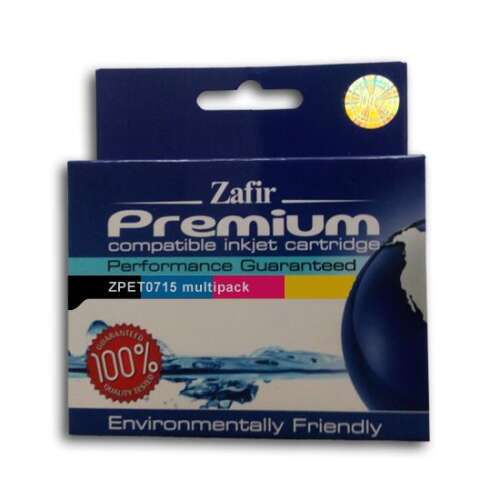 Zafir premium tintapatron - 60ml t0715 bcmy multipack, utángyártott, szett 545