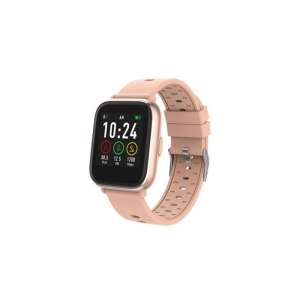 Dámske inteligentné hodinky Denver so silikónovým remienkom #pink-black (SW-161)