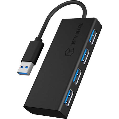 Icy Box AC6104-B USB 3.0 HUB (4-port) Silver 82604155