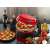 G3 Ferrari G10032 EVO Red Pizza Oven with pizza and ingredients
