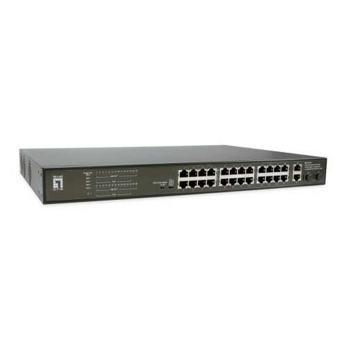 LevelOne FGP-2831 28-port Fast Ethernet PoE Switch front view