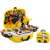 Buddy Toys Szerszám készlet BGP 2012, sárga játékszerszámos láda gyerekeknek, szerepjáték, építkezés, javítás