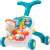 M-Toys 2 in 1 Walker and Activity Table with sound and light effects, blue