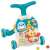 M-Toys 2 in 1 Walker and Activity Table with sound and light effects, blue