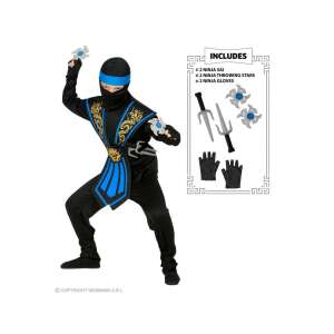 Ninja - kék fiú jelmez 140-es méretben 69707183 Jelmez gyerekeknek