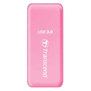 Transcend RDF5R USB 3.0 kártyaolvasó, rózsaszín - Külső kártyaolvasó