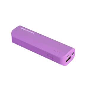 RealPower PB2600 2600mAh fioletowy power bank - Zewnętrzna bateria i powerbank