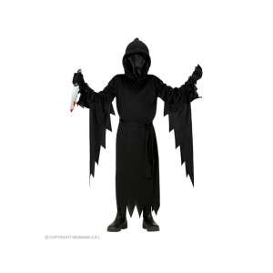 Black Reaper Costume for Boys, Size 140, Halloween Costume - Costume for Kid