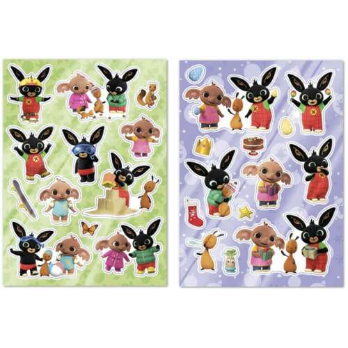 Bing Window Stickers, 50 reusable stickers featuring Bing and his friends, perfect for decorating windows, cars, and more