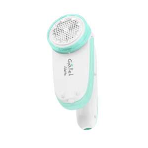 Gallet Alette fabric shaver, white and mint green, removes lint and fuzz from clothes - Fabric Shaver