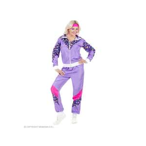 80er Jahre Disco Sport Kostüm Damen - Lila - XL 84781892 - Zubehör Kleidung