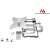 Maclean MC-503S TV wall mount bracket, silver, 23-42 inch, 30kg, VESA 200x200, with screws