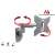 Maclean MC-503S TV wall mount bracket, silver, 23-42 inch, 30kg, VESA 200x200, swivel and tilt