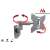 Maclean MC-503S TV-Wandhalterung, silber, 23-42 Zoll, 30 kg, VESA 200x200, schwenkbar und neigbar