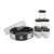 Adler AD4476 yogurt maker, black and silver, with 7 glass jars and lid