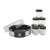 Adler AD4476 yogurt maker, black and silver, with 7 glass jars and lid