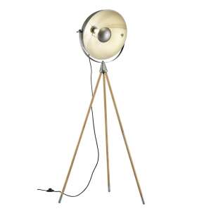 Lampă de podea TRIO 403400167 Delhi cu stativ tripod și abajur reflector - Lămpi de podea