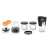 Bosch Tasty Moments 5-in-1 Multifunctional Chopper Accessory Set, includes grinder, chopper, blender, storage containers, and ToGo cup